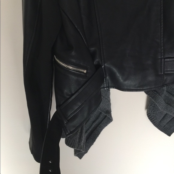 FATE sz L faux leather biker jacket - Picture 7 of 7